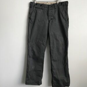John Varvatos Gray Chino Pants Casual Suspender Button Mens 32